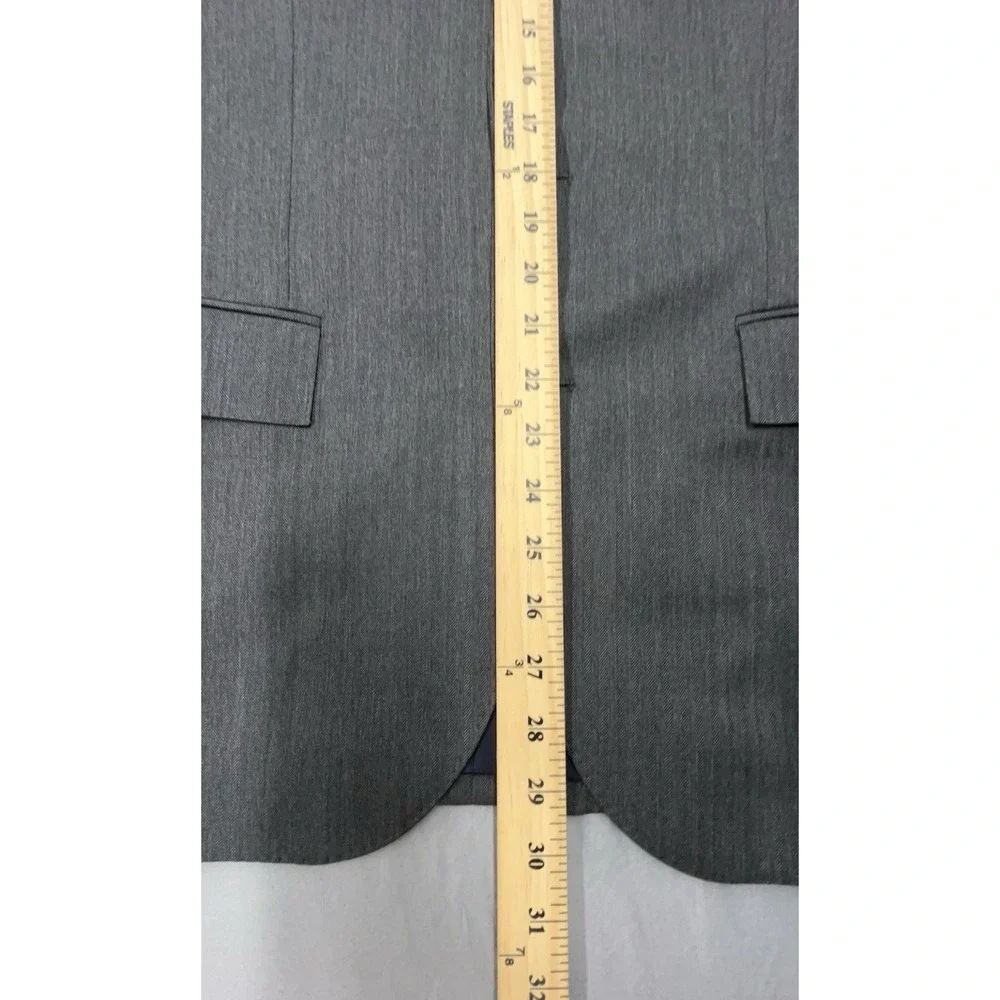 J Crew Ludlow Blazer Men 38R Gray Italian Wool‎ Preppy Classic Jacket Suit Coat